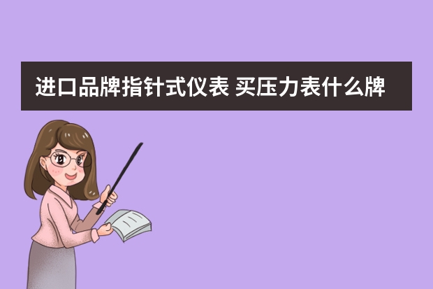 进口品牌指针式仪表 买压力表什么牌子好