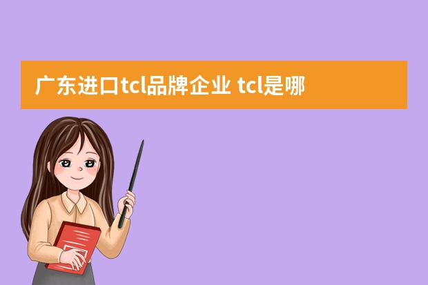 广东进口tcl品牌企业 tcl是哪里的牌子