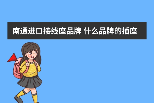 南通进口接线座品牌 什么品牌的插座好？更为安全？