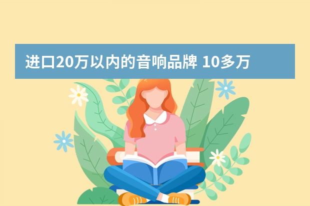 进口20万以内的音响品牌 10多万就能买到，这些车居然都用世界顶级音响，不入手就后悔了