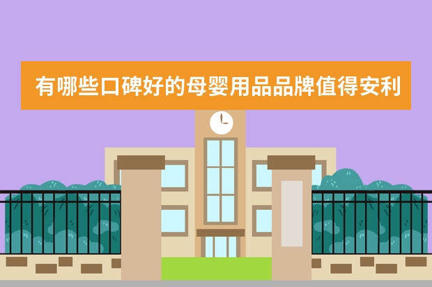 有哪些口碑好的母婴用品品牌值得安利？