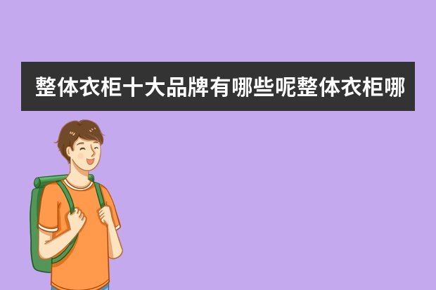 整体衣柜十大品牌有哪些呢整体衣柜哪个品牌好呢