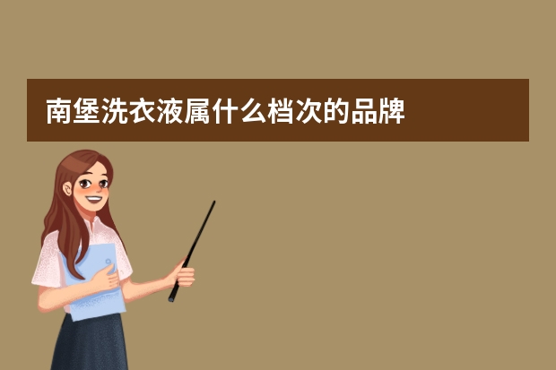南堡洗衣液属什么档次的品牌