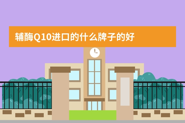 辅酶Q10进口的什么牌子的好