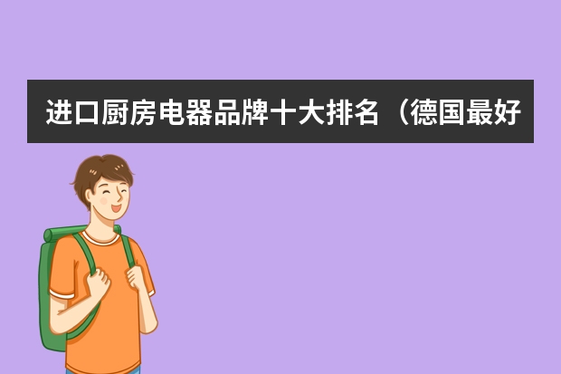 进口厨房电器品牌十大排名（德国最好的油烟机品牌）