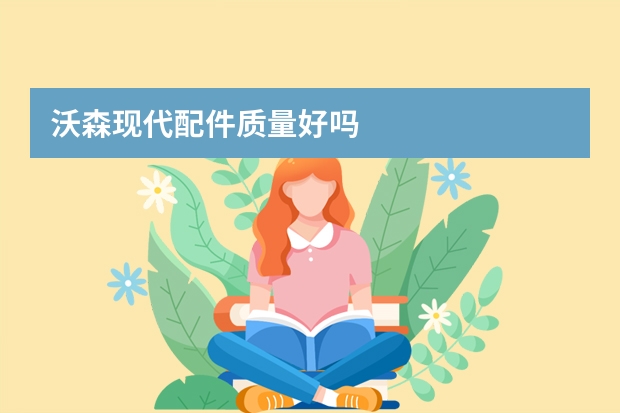 沃森现代配件质量好吗