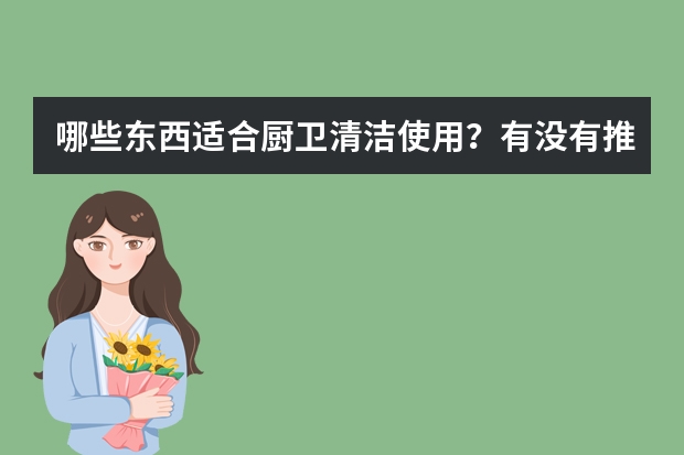 哪些东西适合厨卫清洁使用？有没有推荐？