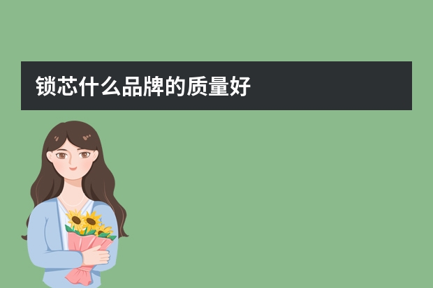 锁芯什么品牌的质量好