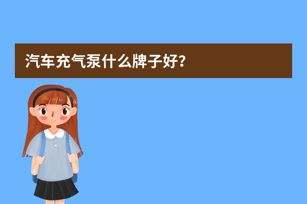 汽车充气泵什么牌子好？