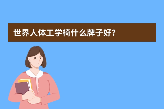 世界人体工学椅什么牌子好？