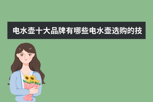 电水壶十大品牌有哪些电水壶选购的技巧