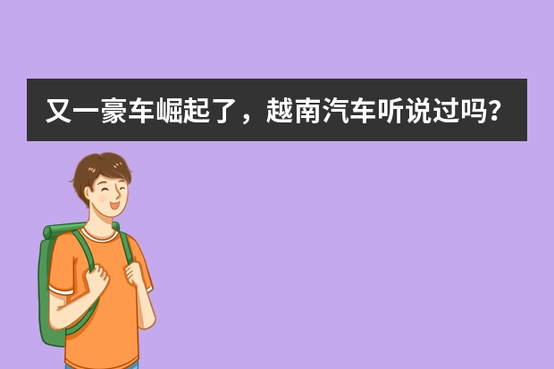 又一豪车崛起了，越南汽车听说过吗？Vinfast LUX A2.0了解一下