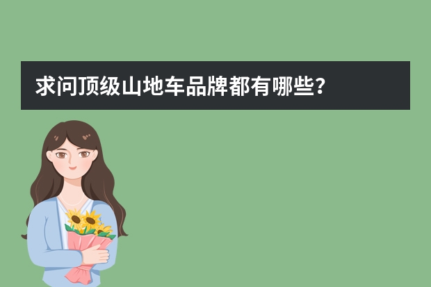 求问顶级山地车品牌都有哪些？