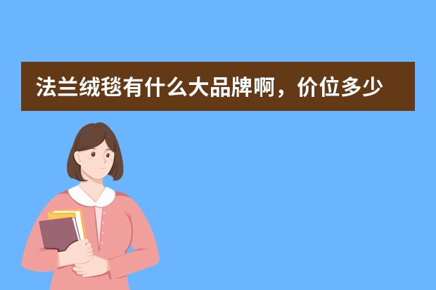 法兰绒毯有什么大品牌啊，价位多少