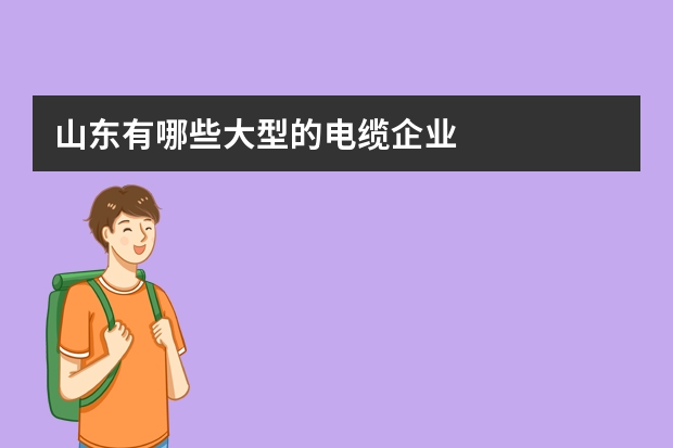 山东有哪些大型的电缆企业