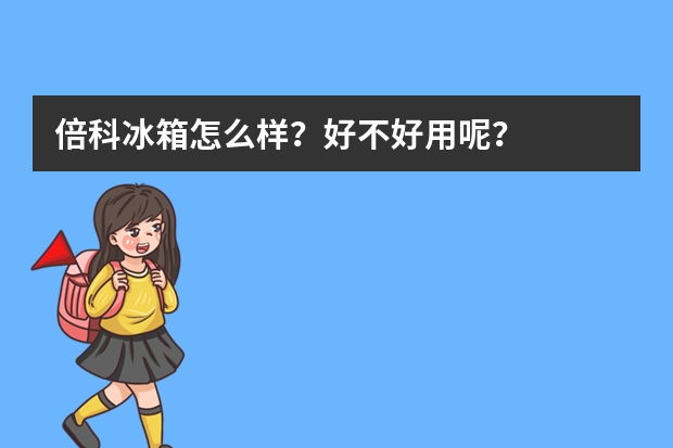 倍科冰箱怎么样？好不好用呢？