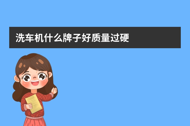 洗车机什么牌子好质量过硬