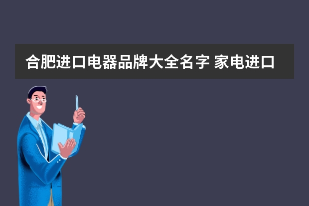 合肥进口电器品牌大全名字 家电进口品牌