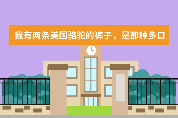 我有两条美国骆驼的裤子，是那种多口袋的，但是一直不知道要买什么牌子的衣服来配！