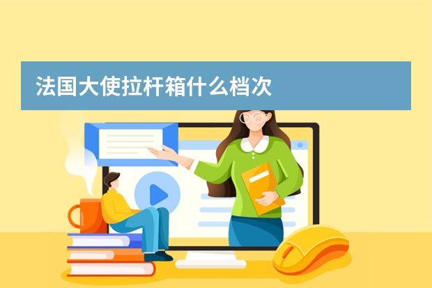 法国大使拉杆箱什么档次