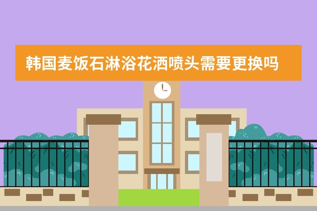 韩国麦饭石淋浴花洒喷头需要更换吗
