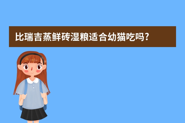 比瑞吉蒸鲜砖湿粮适合幼猫吃吗?