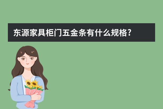 东源家具柜门五金条有什么规格?