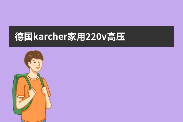 德国karcher家用220v高压清洗机水枪泵便携 洗车器自吸水吸不上怎么办