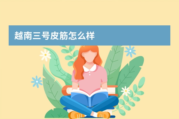越南三号皮筋怎么样