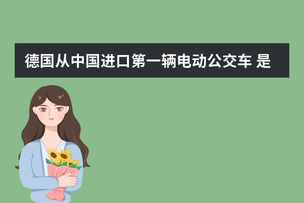 德国从中国进口第一辆电动公交车 是什么品牌